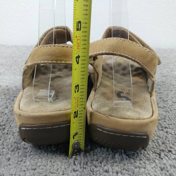 SoftWalk Bolivia Sandals Womens Size 8.5 W Shoes Adjustable Slip On Brown - Picture 7 of 10